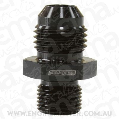 Aeroflow AF738-06BLK Metric M12 x 1.0mm to -6AN Black Male M12x1.0mm to -6An