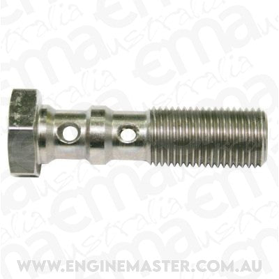 Aeroflow AF318-04L Double Banjo Bolt 7/16-24 Stainless 38.5mm Long