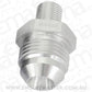 Aeroflow AF743-08S Metric to Male Flare Adapter M10 x 1mm to -8AN Silver Finish