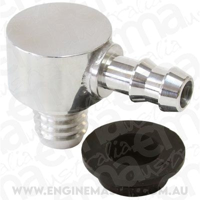 Aeroflow AF350-01 Billet Booster Valve Universalersal21mm / 13/16" Hole to 3/8 Barb
