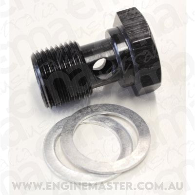 Aeroflow AF726-06BLK Banjo Bolt 5/8"-20 Thread