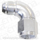 Aeroflow AF543-12S 90 Deg Female - Male -12AN Silver Full Flow