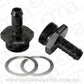 Aeroflow AF700-01BLK Holley Inlet Fitting 3/8" Barb Black 7/8" x 20 to 3/8" Barb