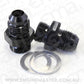 Aeroflow AF701-06BLK Barry Grant Demon Inlet Fitting -6AN Black 9/16" x 24 to -6AN Short