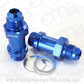 Aeroflow AF701-06-L Barry Grant Demon Inlet Fitting -6AN Blue 9/16" x 24 to -6AN Long