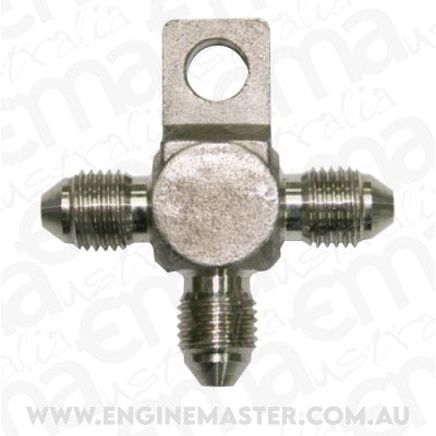 Aeroflow AF326-03 Stainless -3AN Tee with Mount Stainless with Mount Hole
