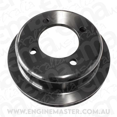 Aeroflow AF64-2024BLK Billet Crank V Pulley 4 Bolt Black Suit 302 351C Ford