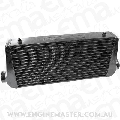 Aeroflow AF90-1000BLK 600 x 300 x 76mm 3" In/Out Aluminium Intercooler Black