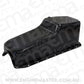 Chev small block Gen 1 262-400 V8.Rear Main Seal Style: 2-piece Steel Stock Oil Pan SBC Black Lh/Side Dipstick Rear Sump Aeroflow Performance Products AF82-9005BLK