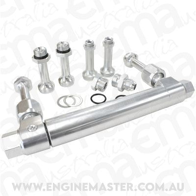 Aeroflow AF64-2037S Adjustable Fuel Log Bg Holley Silver suits 1 & 2 Metering Bl