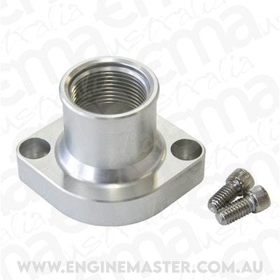 Aeroflow AF64-2021S Billet Thermostat Housing Silver Straight Suit 302 351C