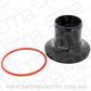 Aeroflow AF64-5052BLK Mitsubishi Evolution 34mm All On Direct Fit Adapter 64-5050