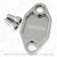 Aeroflow AF64-2029C Billet Fuel Pump Block Off Plate Chrome suits Holden 308