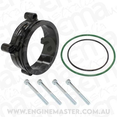 Aeroflow AF64-2139BLK BOSCH DBW 82mm THROTTLE ADAPT INTERCOOLER CLAMP 3.5 INCH BLK
