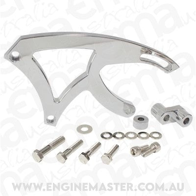 Aeroflow AF64-4009 Billet Clev P/Steer Bracket Suit Saginaw P/Steer Pumps