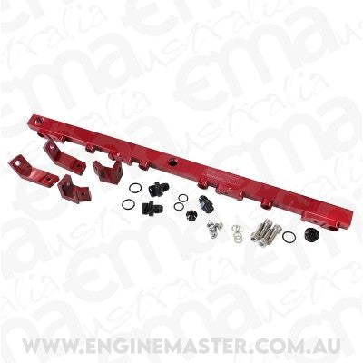 Aeroflow AF64-2004R Fuel Rail Kit Ba-Bf Red Ford 6 Cylinder