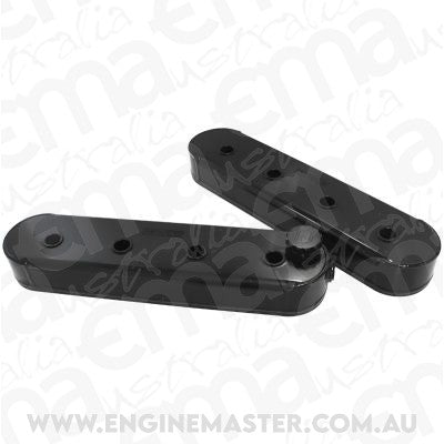 Aeroflow AF77-5003BLK Fabricated Valve Covers Black Suit Chev/Holden LS