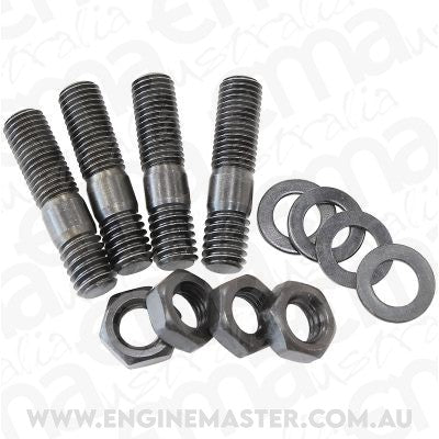 Aeroflow AF55-1008BLK Aeroflow Carb Stud Kit 1-3/8" 35mm Oal Black