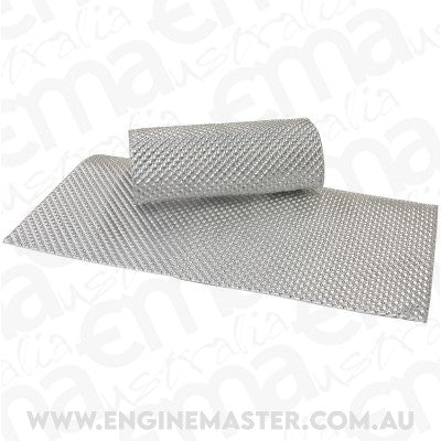 Aeroflow AF91-4581 12" X 24" ALUMINIUM EMBOSSED HEAT SHIELD CUT OR FOLD SILVER