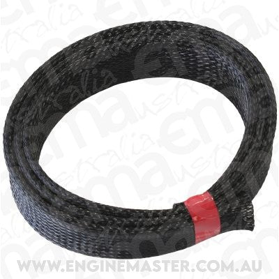Aeroflow AF91-7552 1" 7.6 Meter Heat Flex Braid Black Tight Weave High Coverag