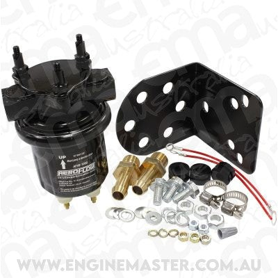 Aeroflow AF49-1065 Compact 14PSI Electric Fuel Pump 100GPH Black (Carter Style)