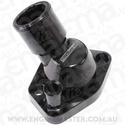 Billet 45Â° Swivel Thermostat Housing, Black Finish (Suit Ford 289-351W)