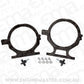 Aeroflow AF64-5000BLK Nos Bottle Billet Brackets *(Pair)* Black Nitrous