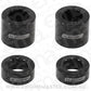 Aeroflow AF64-4376BLK BILLET BOLT SPACERS M8 BLACK 5/16 PACK OF 4
