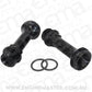 Aeroflow AF59-2136BLK Replacement Billet Adjustable Fuel Log Legs Suit Adjustable Fuel Log (AF64-2037) -8ORB for Holley Carburettors Black Finish