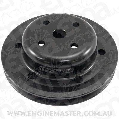 Aeroflow AF64-4022BLK Black Water Pump V Pulley Holden V8 Hq-Wb