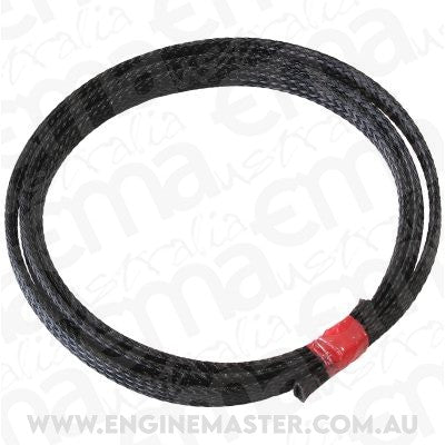 Aeroflow AF91-7550 1/4" 7.6 Meter Heat Flex Braid Black Tight Weave High Coverag