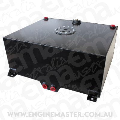 Aeroflow AF85-2200ASBLK Black Alloy Fuel Cell 75 Litre20 Us Gallons with Cavity/Send