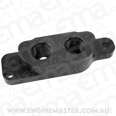 Aeroflow AF82-2013 GM LS Oil Block Adapter suits Front/Rear Sump Pan
