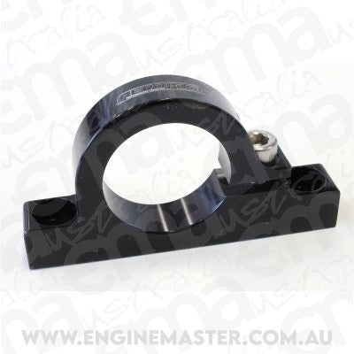 Aeroflow AF66-2049BLK Aeroflow Billet Filter Bracketfor 1-1/4" Diameter Filt Black