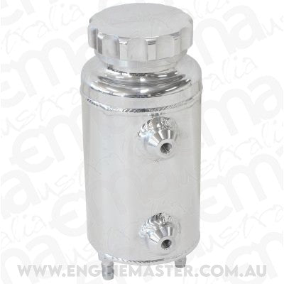 Aeroflow AF77-1015 Universalersal Radiator Overflow Tank 8" x 3.5" -4 ORB Polished