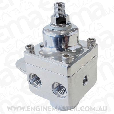 Aeroflow AF66-2048P 4 Port Fuel Pressure Regulatorpolished Carb 1600+Hp 4-12 Psi