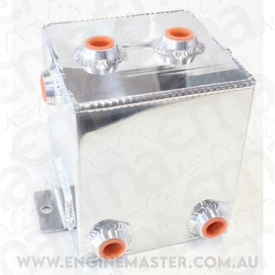 Aeroflow AF77-1011 Fabric Alloy Universal Tank 2L x 6 -8 ORB Polishd with Mount Tabs