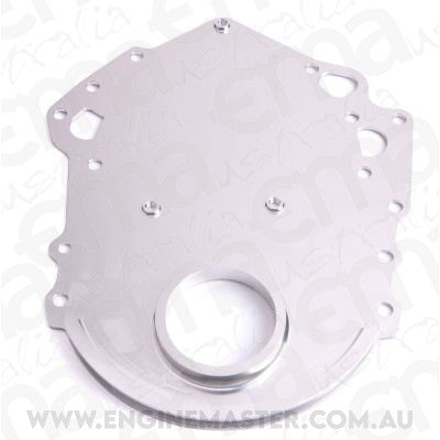 Aeroflow AF64-2019S Billet Timing Cover 302 351C Silver