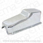 Aeroflow AF82-9005C Steel Stock Oil Pan SBC Chrom Lh/Side Dipstick Rear Sump