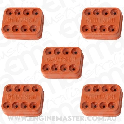 Aeroflow AF49-9043 Weathertight Wire Seal 8 Pin Pack Of 5 Deutsch