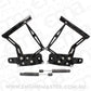 Aeroflow Performance Products AF64-4128BLK Billet Bonnet Hinge Kit Black Lc - Lj - Holden Torana