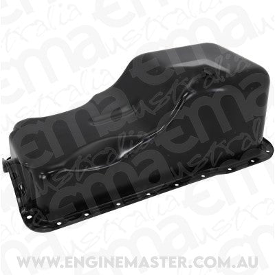 Aeroflow AF82-9532BLK Ford 351 Windsor Standard Replacement Oil Pan, Black Finish Suit Small Block Ford 351 Windsor Front Sump, 5.8L Capacity