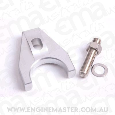 Aeroflow AF64-2032S Billet Distributor Hold Down Silver Bracket suits All Chev