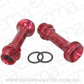 Aeroflow AF59-2136R Replacement Billet Adjustable Fuel Log Legs Suit Adjustable Fuel Log (AF64-2037), -8ORB for Holley Carburettors, Red Finish