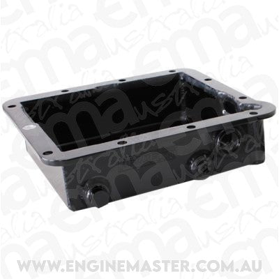 Aeroflow AF72-3000BLK Ford C4 3" Deep Fabric Trans Mission Pan Inc Mounting Acces