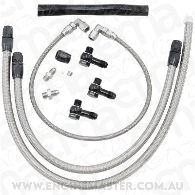 Nissan RB30 Rb Turbo Water Line Oil Feed Kit. Rb25 Rb26 Aeroflow Performance Products AF30-1003