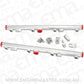 Aeroflow AF64-2155S GM LS1 LS2 LS3 Billet EFI Fuel Rails (Silver) Suit 14mm Short and 3/4" Length Fuel Injectors -8ORB Ports