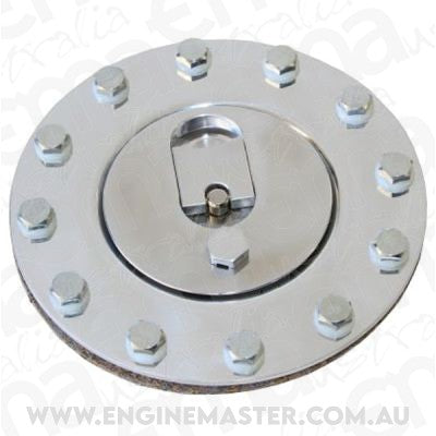 Aeroflow Performance Products AF85-2000 Billet Aluminium Fuel Cap Polished-Gasket-Bolts