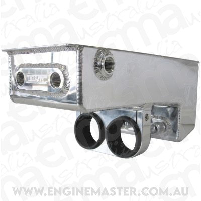 Aeroflow AF77-1044 Dual Fuel Pump Under Car Surge Tank Polished 4.75L Capacity 77-1044