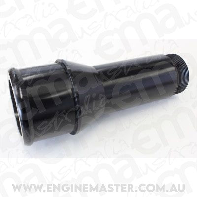 Aeroflow AF64-2083BLK 1.75" Radiator Hose Adapter Black Long 4.5" Length Cvr
